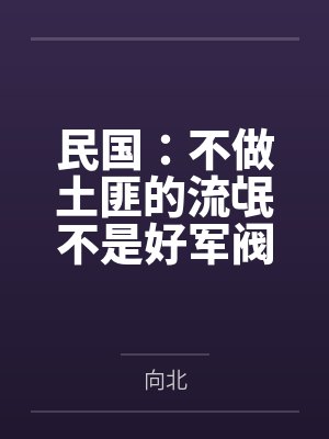 民国：不做土匪的流氓不是好军阀