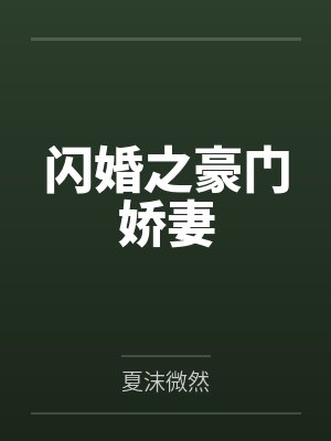 闪婚之豪门娇妻
