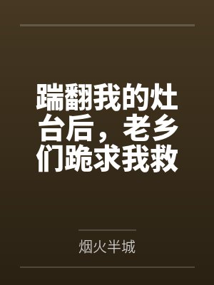 踹翻我的灶台后,老乡们跪求我救命