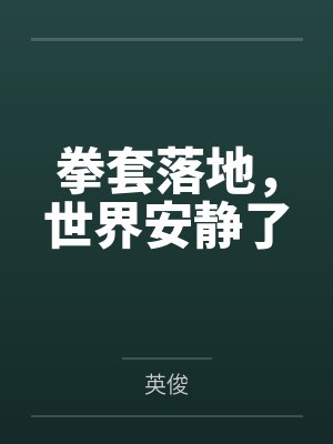 拳套落地，世界安静了